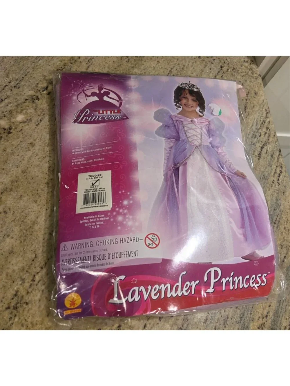Princess Purple Dress Girls Toddler 2-4 Kids Dress Up Costume Rapunzel Crown